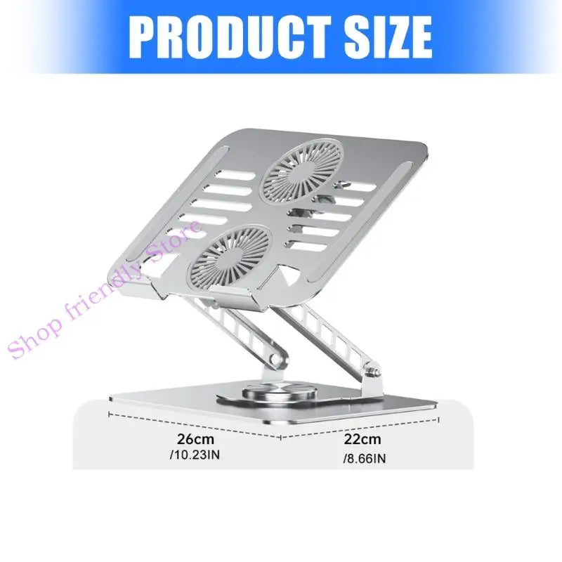 Rotatable Notebook Holder Stand With NonSlip Silicone Pad For Stable Support