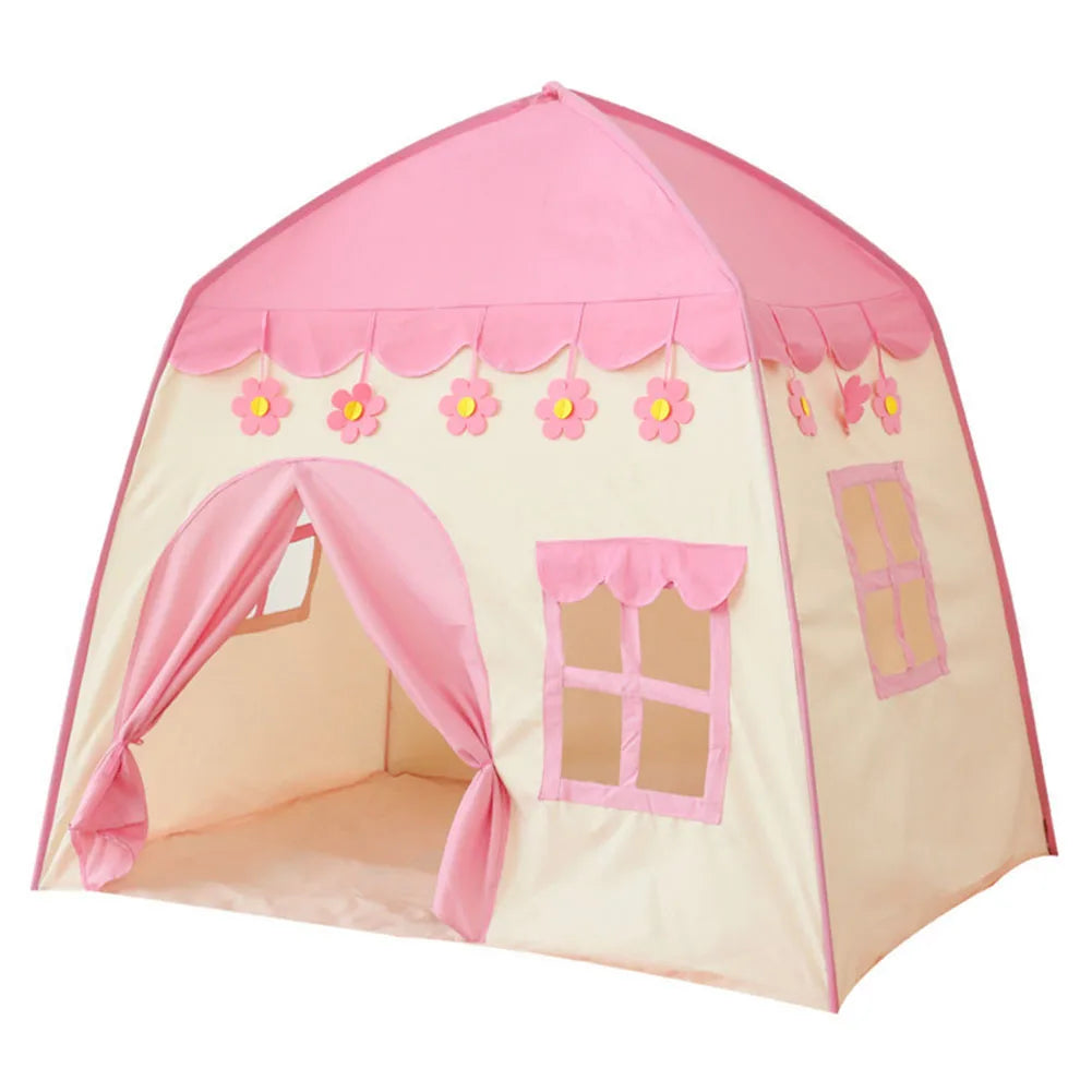 Small Cute Tent Waterproof Foldable Play House Creative Design Princess Castle Promote Parent-child Interaction for Boys Girls