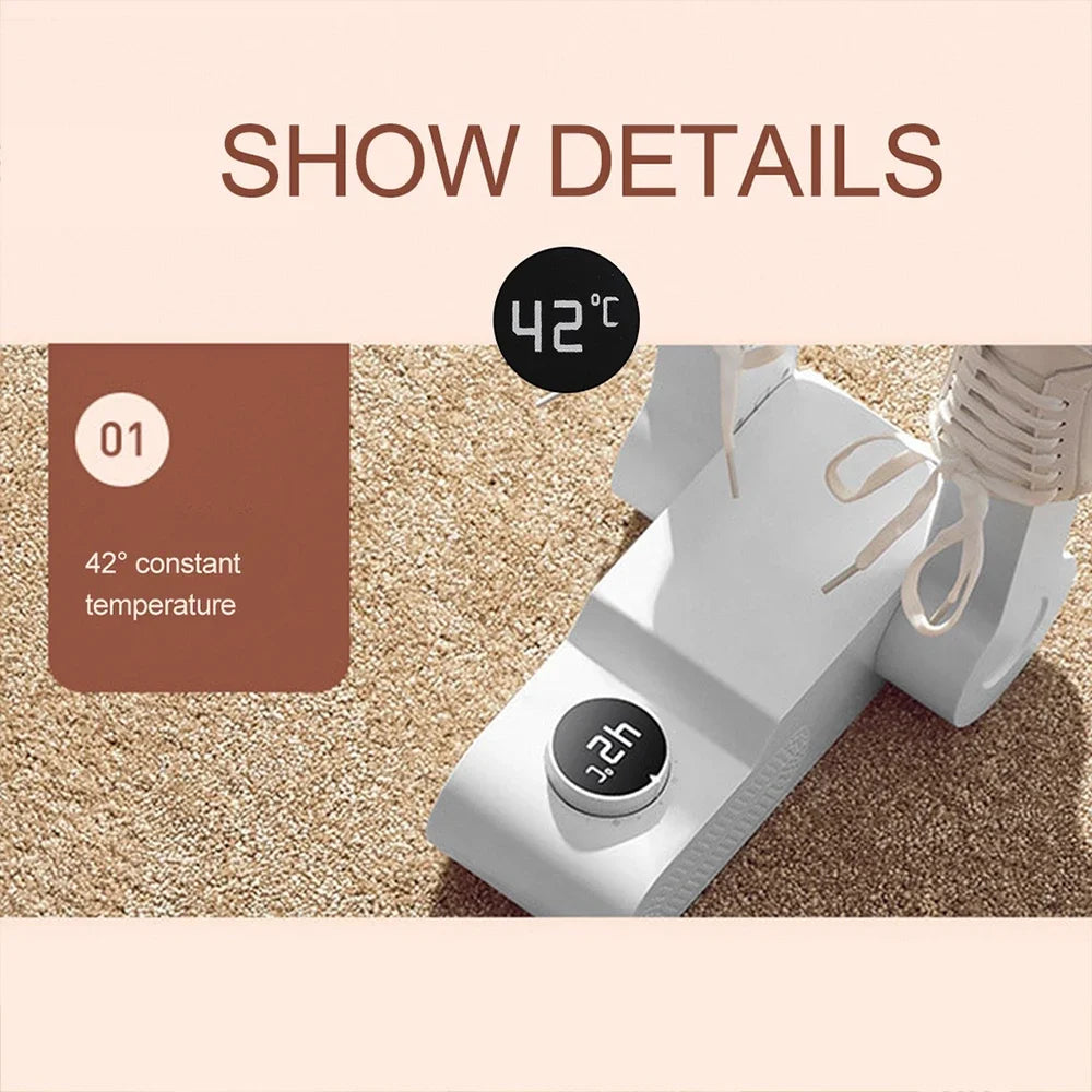 New Shoes Dryer Machine Folding Smart Constant Temperature Fast Dryer Heater Deodorizer Dehumidifier Device Boots Drier Machine