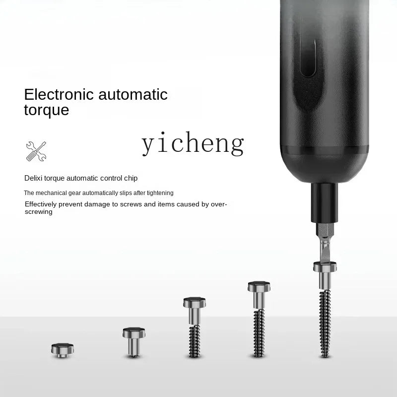 TQH Hand Drill Hand Electric Screwdriver Gun Tool Impact Drill Household Rechargeable Brushless Lithium Battery Rotary Punching