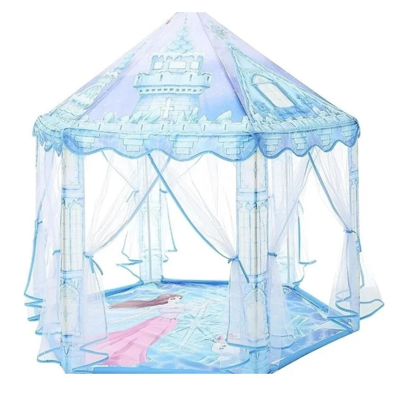 Princess Tent Girls Large Playhouse Kids Castle Play Tent Lights Toy for Children Indoor and Outdoor Play house Tipi teepee