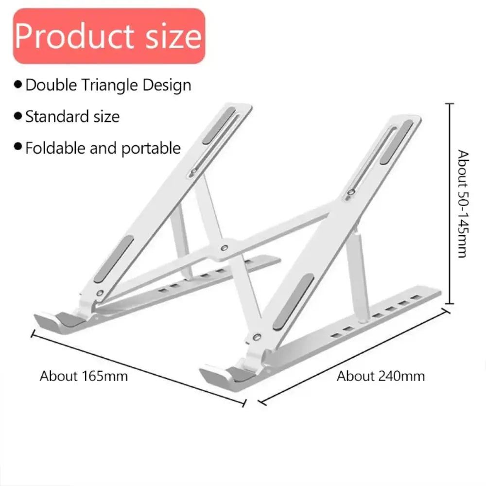 New Universal Laptop Stand Adjustable Non-slip Notebook Holder Foldable Laptop Cooling Base for Laptop/Tablet/phone