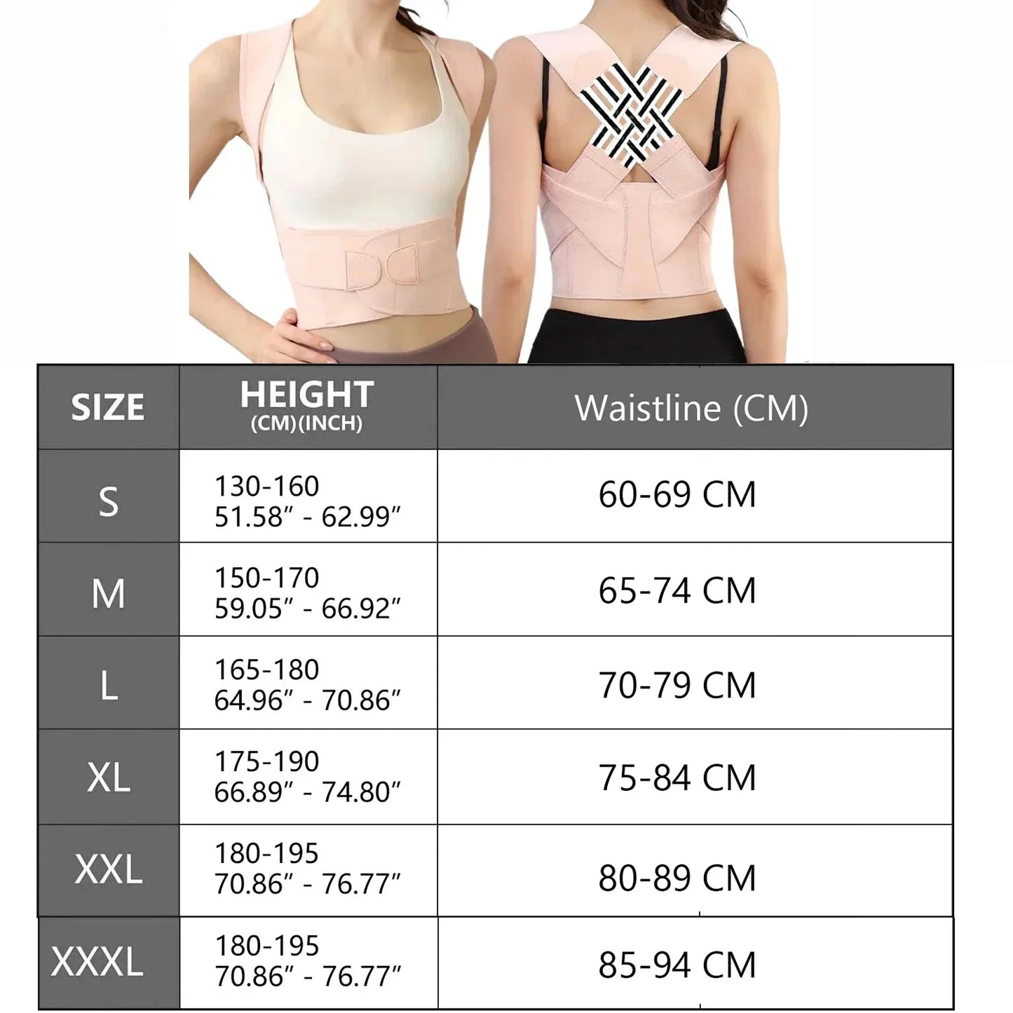 Posture Corrector for Women & Men – Adjustable Back Brace, Scoliosis & Hunchback Support, Spine Alignment