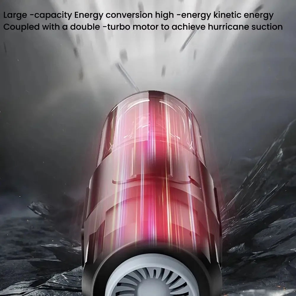 5000Pa Suction Car Vacuum Cleaner High Power Super Suction Cordless Auto Vacuum Multifunctional Handheld Wireless Dust Blower