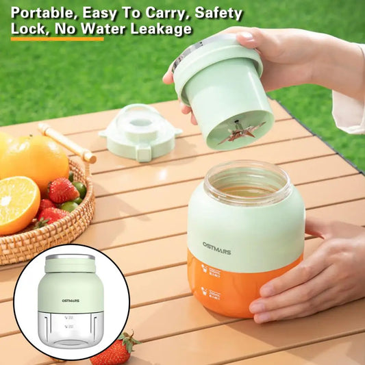 1100ML Portable Juicer Cup Food Grade Water Bottle Juicer Wireless Fruit Squeezer Electric Blender Juice Maker Machine Kitchen