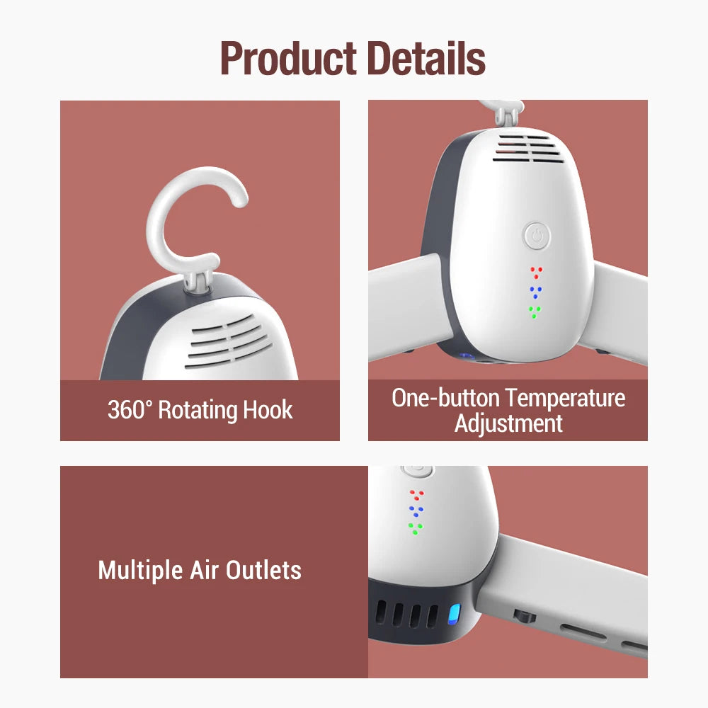 110-220V Mini Electric Portable Heated Clothes Dryer Drying Machine Shoes Clothes Drying Rack Hangers Foldable Heater