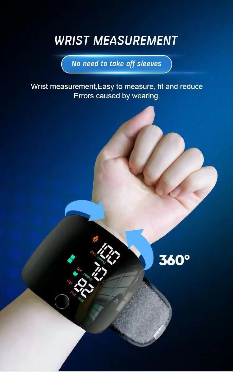 Bp Meter Tensiometer Upper Arm Digital Wrist Blood Pressure
