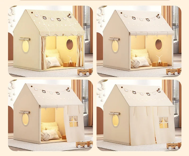 Boy Girl Indoor Princess Toy House Children Tent Cubby Kid Play Tent  Outdoor Picnic Small House Kid Birthday Gift Room Decor