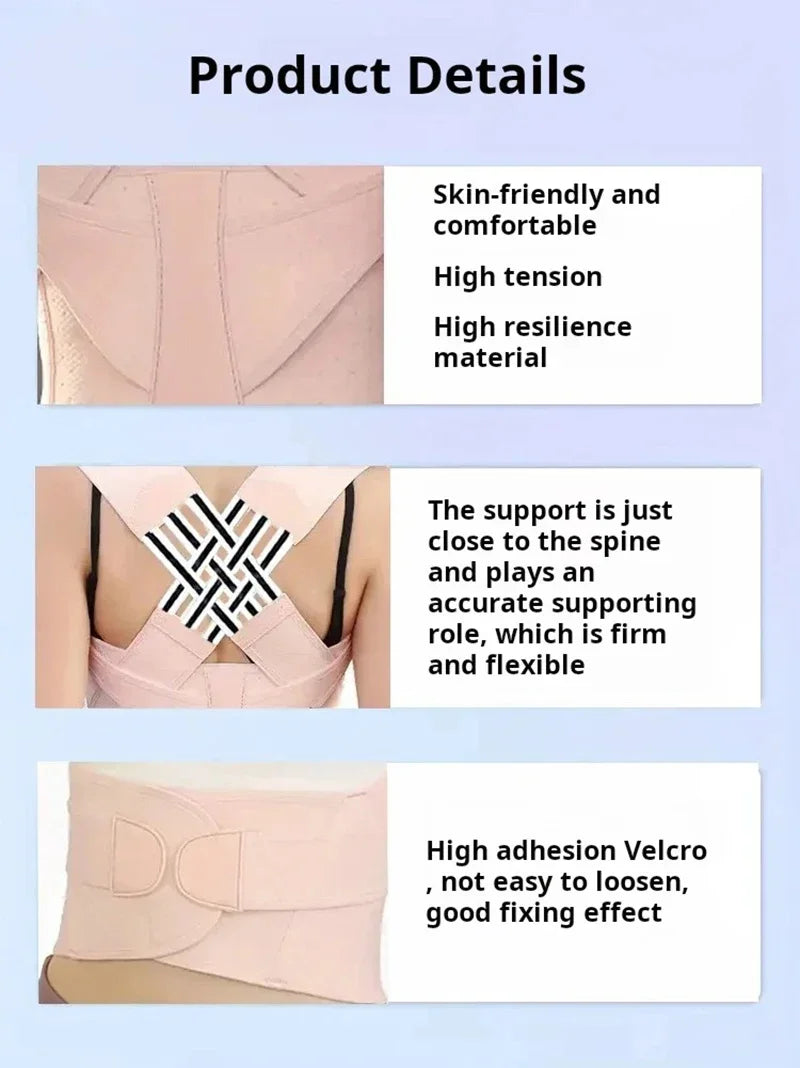 Posture Corrector for Women & Men – Adjustable Back Brace, Scoliosis & Hunchback Support, Spine Alignment