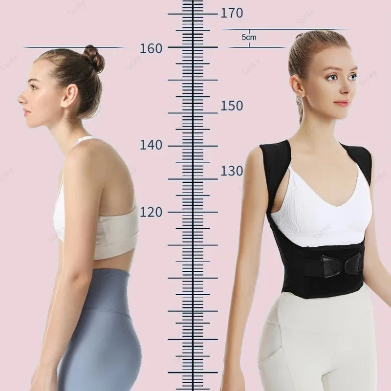 Posture Corrector for Women & Men – Adjustable Back Brace, Scoliosis & Hunchback Support, Spine Alignment