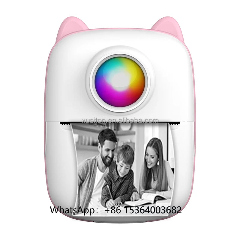 TJXL-X2 Thermal Printer 203 DPI HD Photo Note Label Student Printer Mistakes Handheld Pocket Portable Wireless Mini Digital Prin
