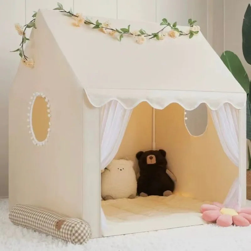 Boy Girl Indoor Princess Toy House Children Tent Cubby Kid Play Tent  Outdoor Picnic Small House Kid Birthday Gift Room Decor