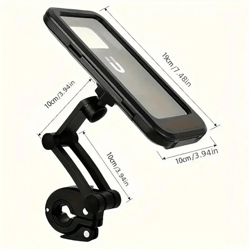 Waterproof Motorcycle Bike Mobile Phone Holder Magnetic Universal Bicycle GPS 360° Swivel Adjustable Phone Accessories