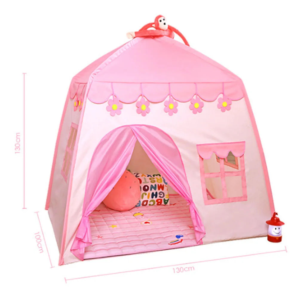 Small Cute Tent Waterproof Foldable Play House Creative Design Princess Castle Promote Parent-child Interaction for Boys Girls
