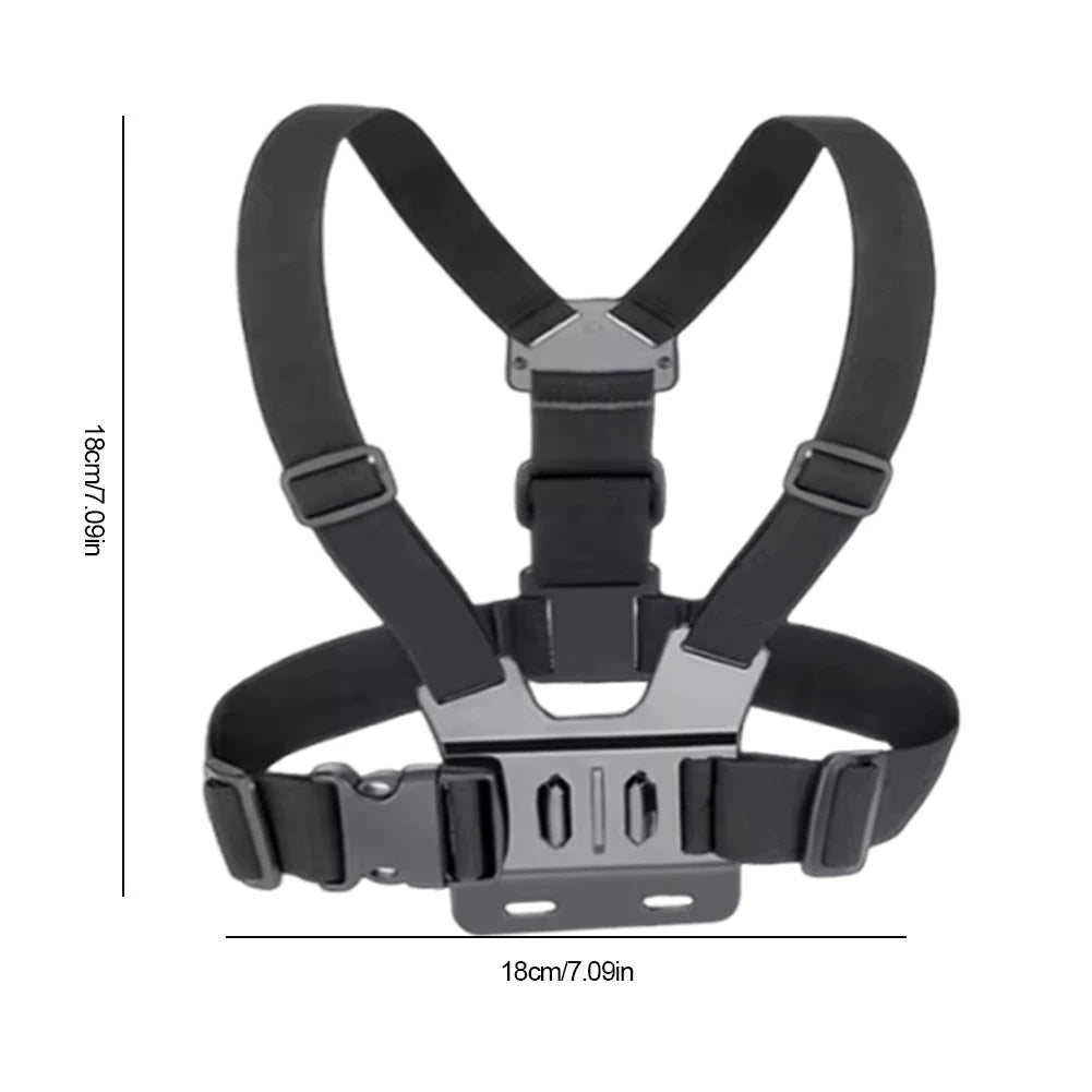 Phone Chest Mount Harness Holder Adjustable Mobile Phone Strap Clip Vest & Body Holder for iPhone Samsung GoPro  Osmo