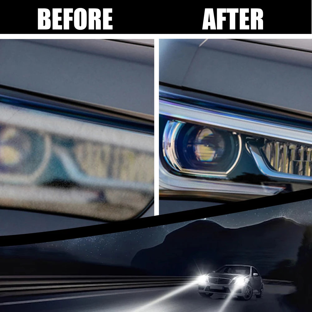 100ml Car Headlight Restoration Kit Cleans Yellow Haze Scratch Automotive Headlight Lens Restorer