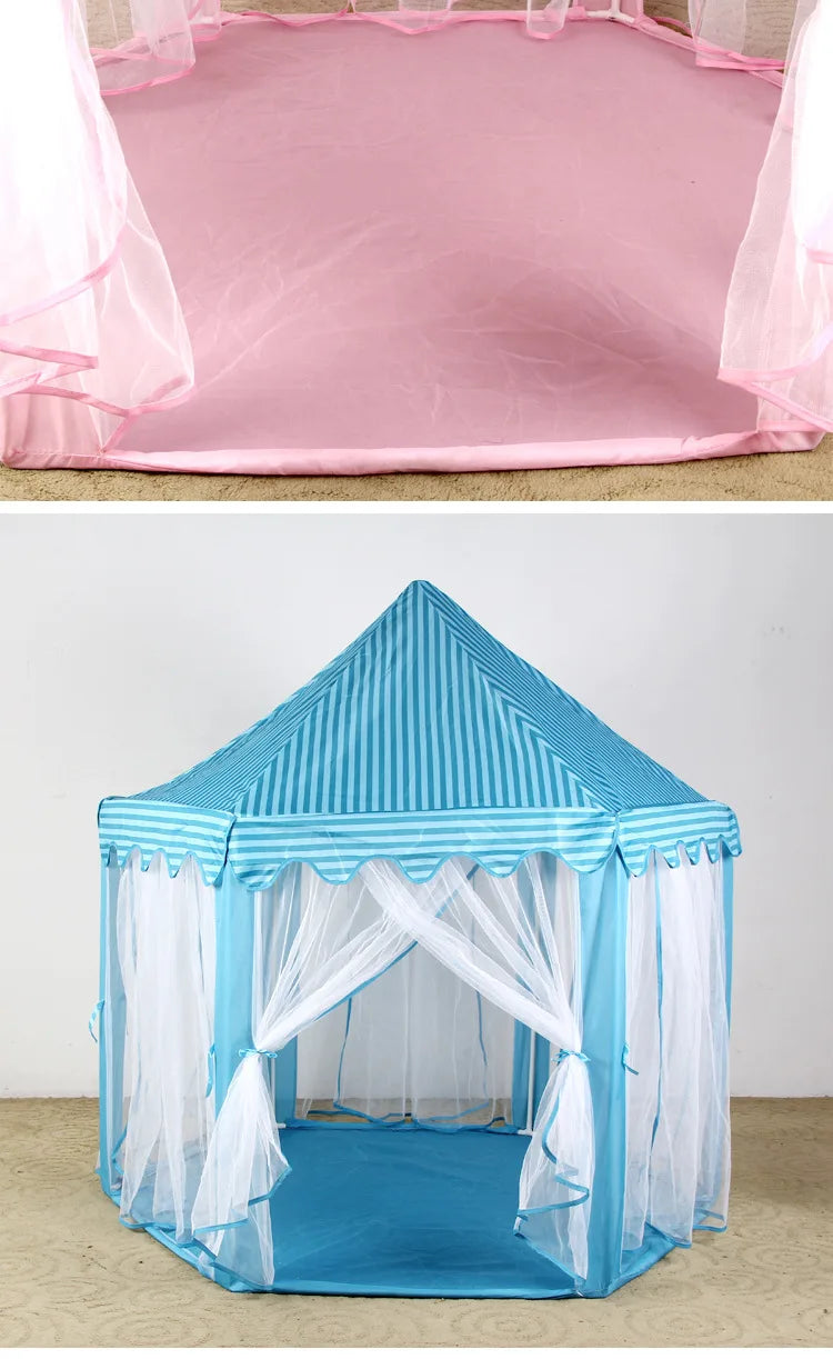 Children's Tent New Tulle Hexagonal Children's Game House Princess Game Castle Tent