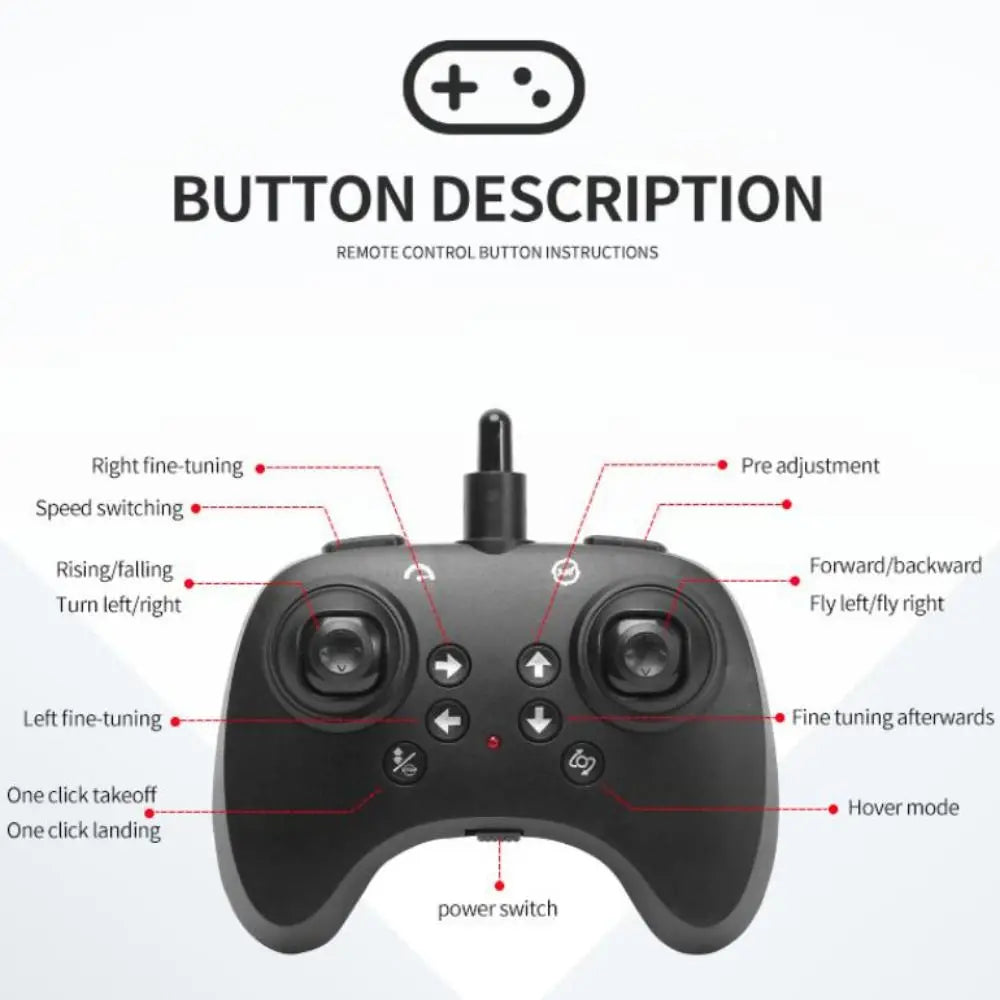 EPP Foam Remote Control Foam Fighter RC Drones Rechargeable Four Motor Helicopter Toy with Light Durable RC Hobby Jet Plane
