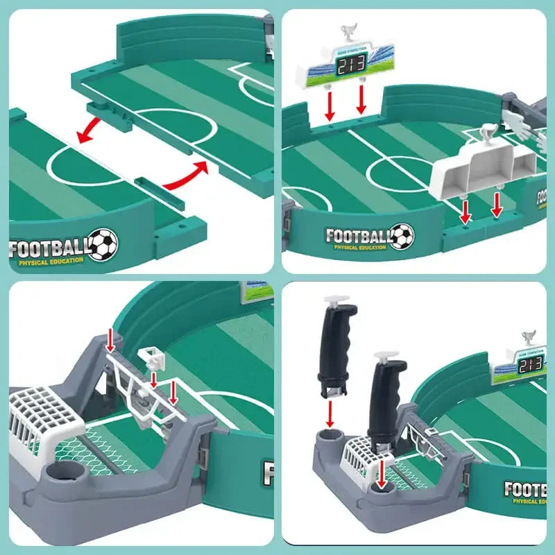 2-Player Tabletop Soccer Game for Kids - Interactive Desktop Football Battle Toy for Boys Parent-Child Focus Sports Game
