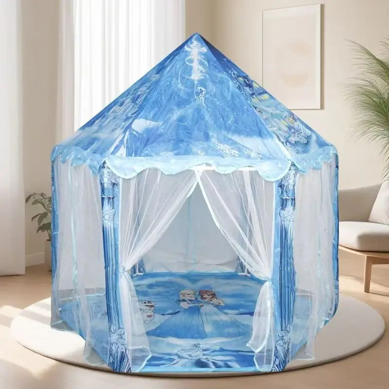Princess Tent Girls Large Playhouse Kids Castle Play Tent Lights Toy for Children Indoor and Outdoor Play house Tipi teepee