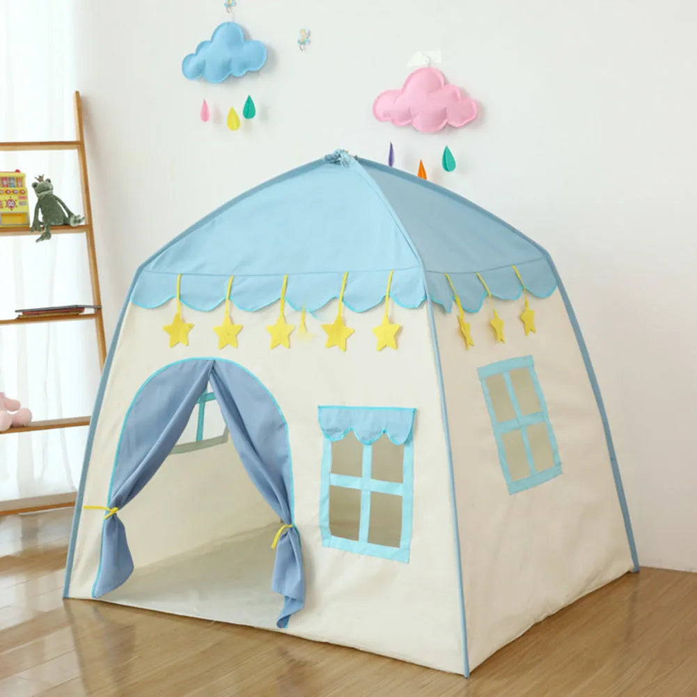 Small Cute Tent Waterproof Foldable Play House Creative Design Princess Castle Promote Parent-child Interaction for Boys Girls