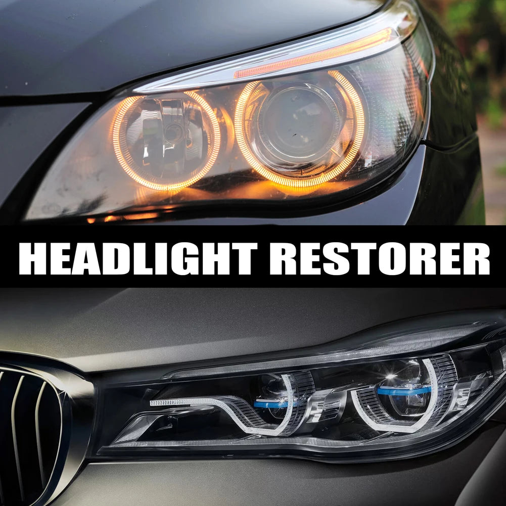 100ml Car Headlight Restoration Kit Cleans Yellow Haze Scratch Automotive Headlight Lens Restorer