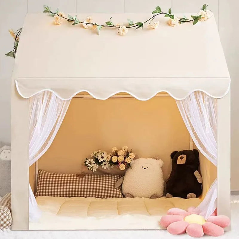 Boy Girl Indoor Princess Toy House Children Tent Cubby Kid Play Tent  Outdoor Picnic Small House Kid Birthday Gift Room Decor