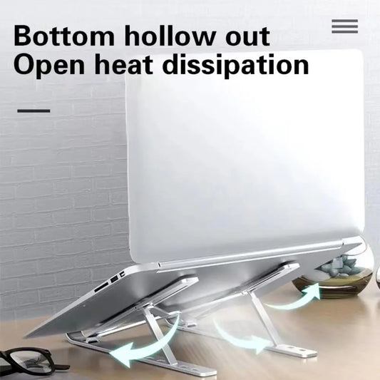 New Universal Laptop Stand Adjustable Non-slip Notebook Holder Foldable Laptop Cooling Base for Laptop/Tablet/phone