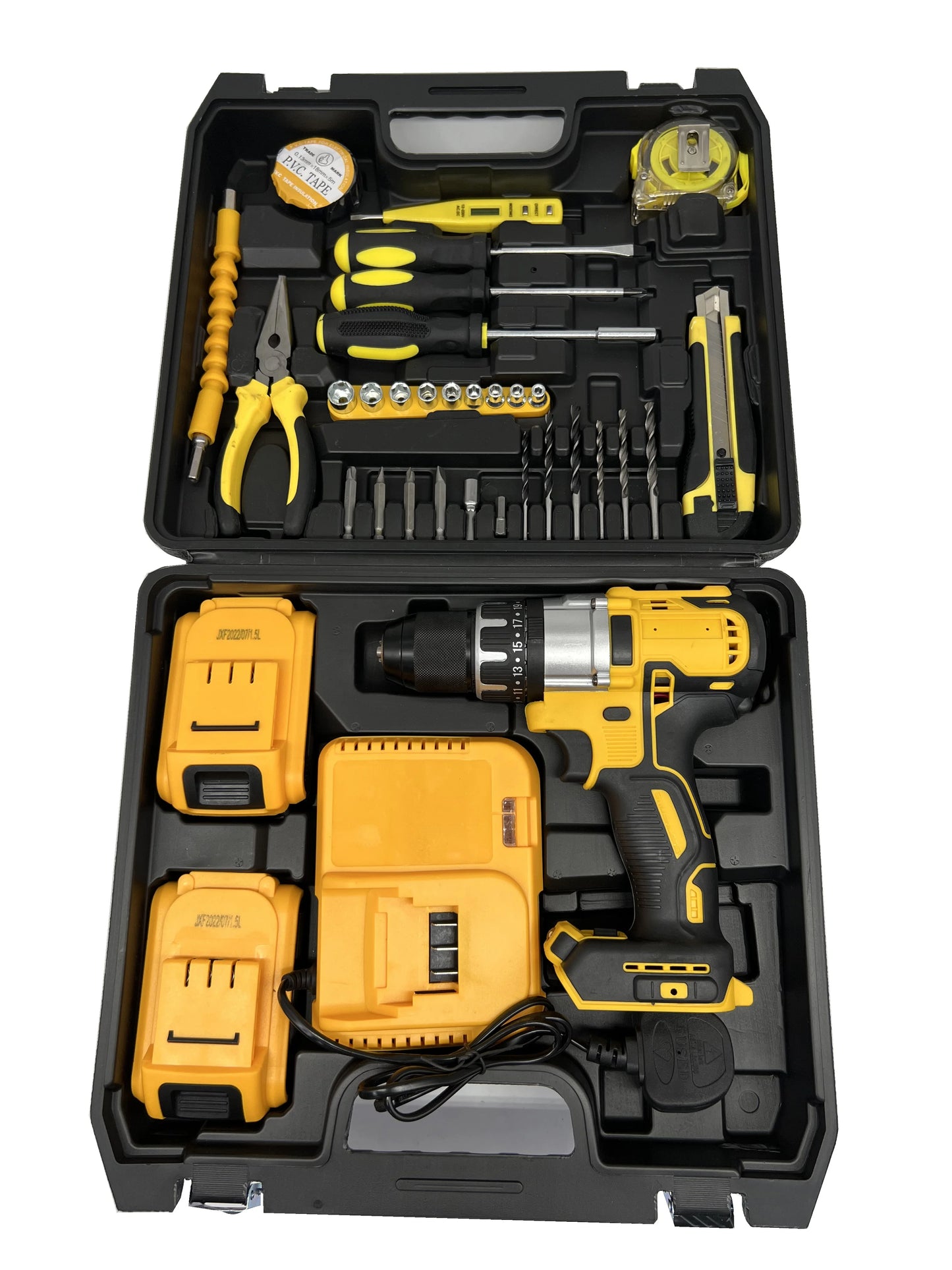 21V  13mm  Larger Motor Heavy Quality Battery  Cordless Power Tool Kit Electric  Impact Drills Set Combo
