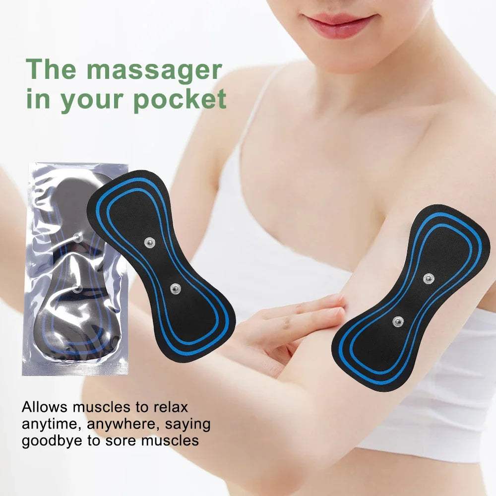 Tens Body Massager Patch EMS Neck Massager Gels Pads for Trainer Hip Exerciser Replacement Muscle Stimulator Sticker Accessories