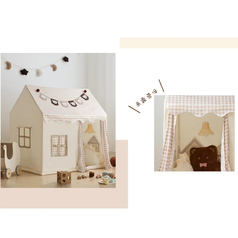Boy Girl Indoor Princess Toy House Children Tent Cubby Kid Play Tent  Outdoor Picnic Small House Kid Birthday Gift Room Decor